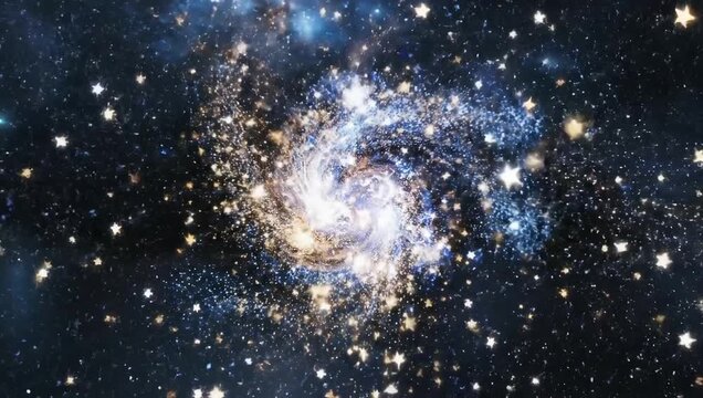 national science fiction day digital wireframe lion roaming cosmic galaxy stars