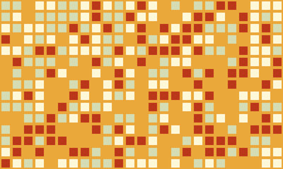 Abstract geometric pattern with warmtoned squares.  Ideal for backgrounds, textiles, or website design.