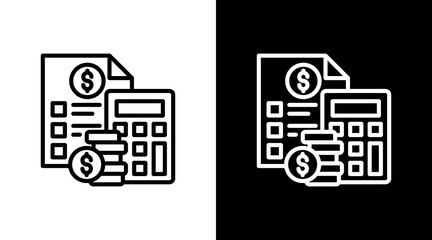 Budgeting With Icon Set Design