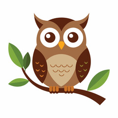 owl sitting on a branch