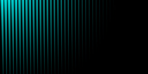 Abstract vertical lines of teal and purple light against a dark background