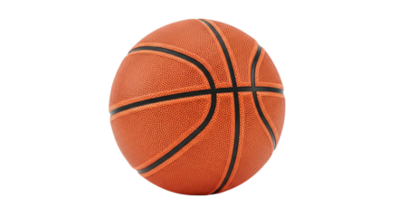 An iconic basketball ready for action embodying passion for the game in dynamic studio lighting and