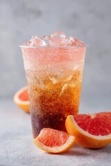 Layered Grapefruit Honey Sparkling