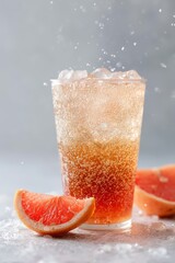 Grapefruit Honey Black Sparkling Drink Splash