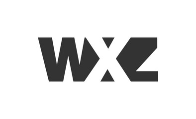 WXZ logo design. Initial letter W X Z bold font style for tech startups, consulting, corporate branding. Creative company name, headlines typography identity, trendy logotype.