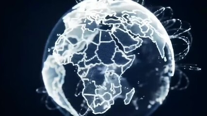 digital globe network connection technology - Powered by Adobe