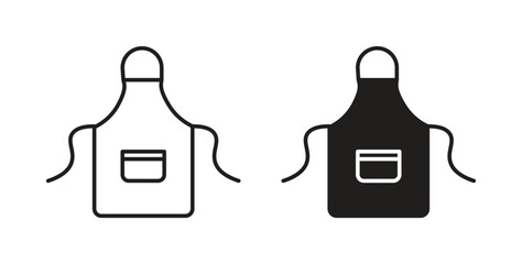 Apron icon line and filled style suitable for web and mobile application