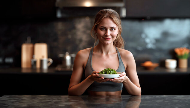 Healthy diet and sport. Emphasis on healthy lifestyle.