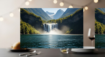 3d rendered illustration of a modern television