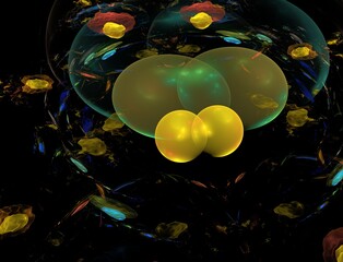 Imaginatory fractal abstract background Image