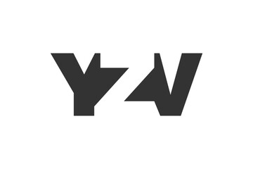YZV logo design. Initial letter Y Z V bold font style for tech startups, consulting, corporate branding. Creative company name, headlines typography identity, trendy logotype.