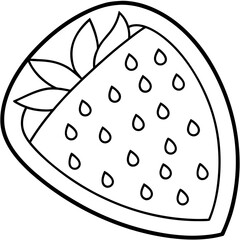 A slice of strawberry