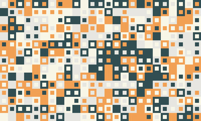 Abstract geometric background with a vibrant, multicolored pixelated pattern.  Ideal for website banners, presentations, or modern design projects.