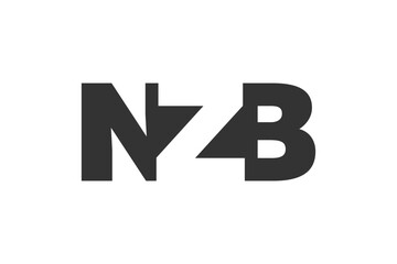 NZB logo design. Initial letter N Z B bold font style for tech startups, consulting, corporate branding. Creative company name, headlines typography identity, trendy logotype.