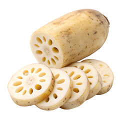 Slices of cheese isolated on a transparent background
