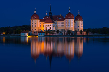 Fototapeta premium Dresden, Germany. Panoramic over old city historical downtown