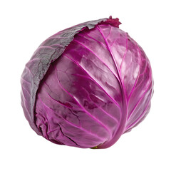 Red cabbage isolated on a transparent background
