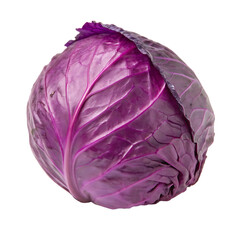 Red cabbage isolated on a transparent background
