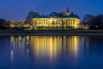 Fototapeta premium Dresden, Germany. Panoramic over old city historical downtown