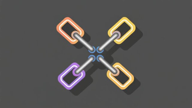 Interlocked Chains A Symbol of Unity and Connection for Diverse Concepts
