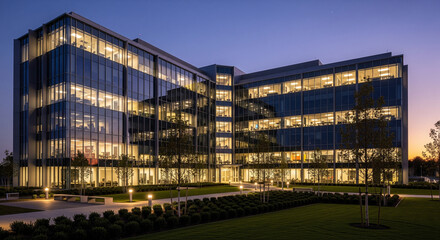 modern building in the night