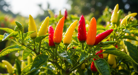 red and yellow chili