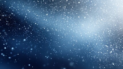 Naklejka premium A mesmerizing display of shimmering water droplets against a deep blue background, creating a dreamy, ethereal atmosphere.