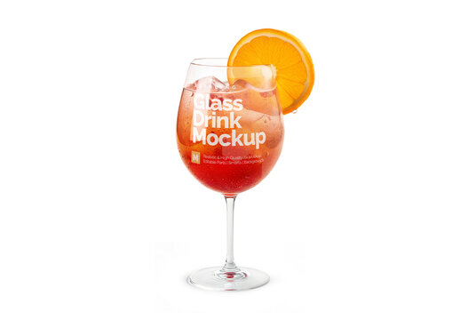 Drink Glass Mockup