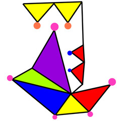 abstract colorful icon 