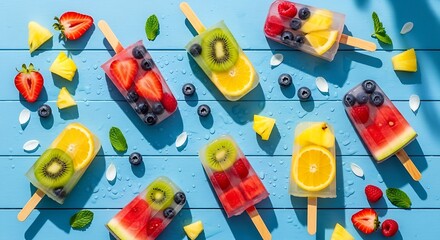 Refreshing Citrus and Berry Popsicles
