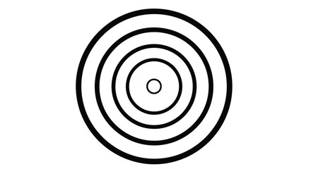 Concentric circles in a bullseye pattern