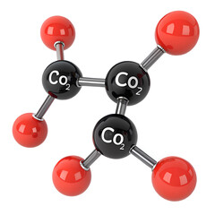 carbon dioxide formula on white background isolated