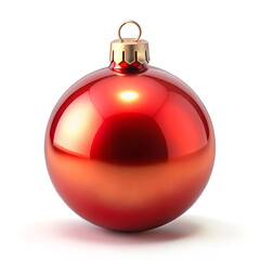 christmas ball on white background isolated 3d illustration