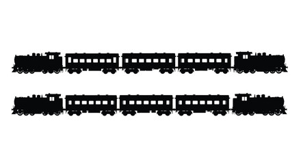 Two vintage train sets for transportation themes