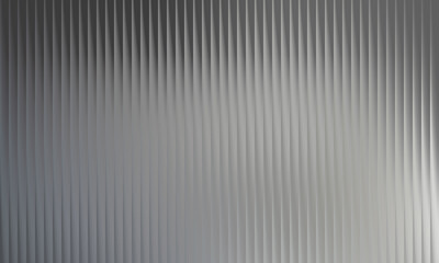 Fototapeta premium Abstract ribbed glass texture background vertical lines pattern modern design element for backdrop or surface