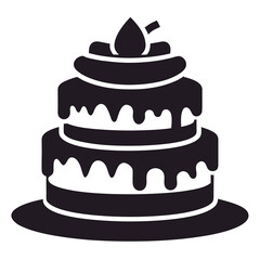 Cartoon Cake Silhouette