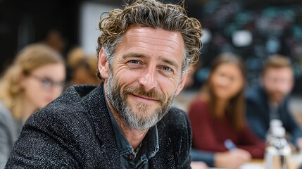 Manager teaching interns effective teamwork skills