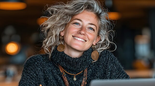 Female mentor guiding team during online workshop - Powered by Adobe