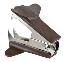 Staple remover or anti-stepler isolated on a transparent background. Full depth of field. PNG.