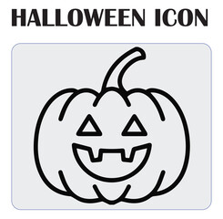 Halloween vector icon illustration showcasing spooky elements like pumpkins, ghosts, bats, and haunted designs, perfect for seasonal graphics and decorations