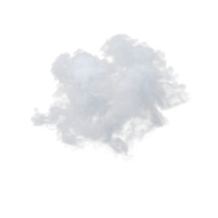 White smoke or steam isolated on transparent background effect