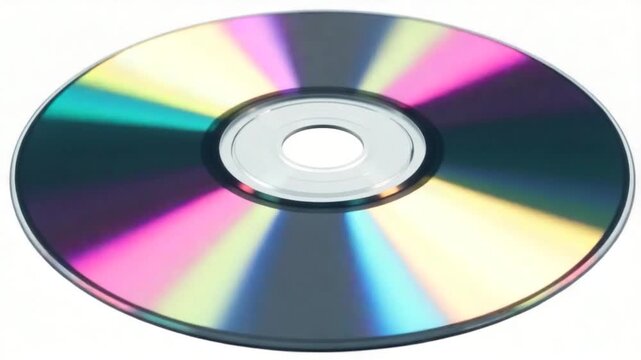 A colorful CD cover featuring a vibrant rainbow design