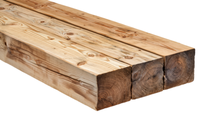 Rustic Wooden Beam CloseUp of Weathered Timber for Construction and Design.