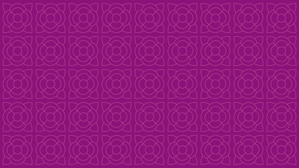 seamless line art flower patterns. Vector line art. Red flower for background, poster, wallpaper. 