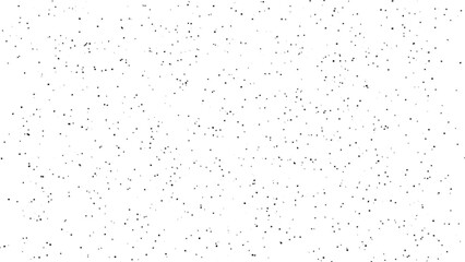 Abstract black particles falling on white background. Abstract digital star background