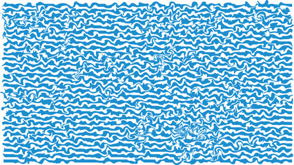 Abstract blue and white wavy pattern with swirling details