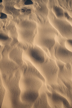 Sand patterns in Danish desert landscape