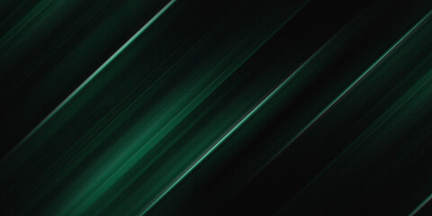 abstract soft green light on black background with lines