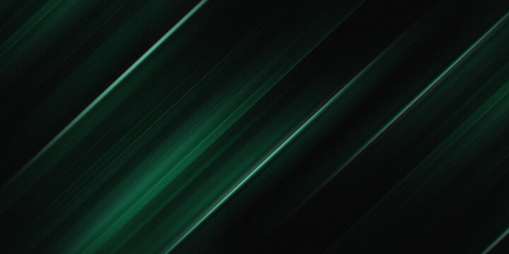 abstract soft green light on black background with lines