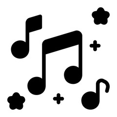 music glyph icon